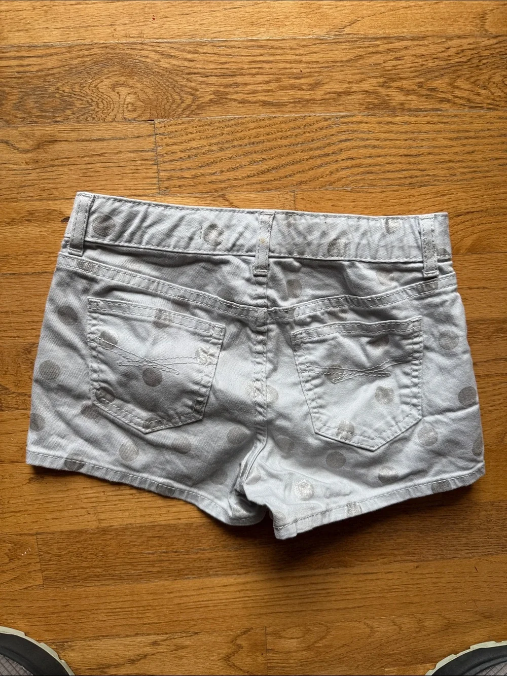 Gap kids Shortie Silver Polka Dot Girls' Shorts size 10